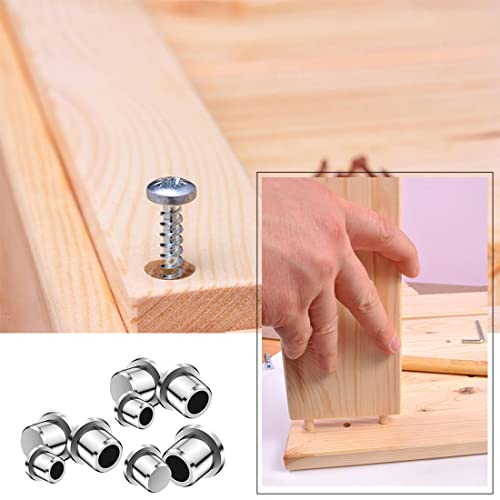 ELANE 48 Pcs Dowel Centering Pins,Metal Dowel Pins Dowels for Woodworking ( 1/4,5/16,3/8,1/2 ) (48)