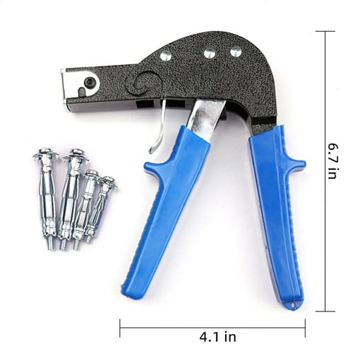 Heavy Duty Wall Anchor Metal Setting Tool with a Storage Box and 71 PCS Molly Bolt Hollow Drive Wall Anchor Screws Assortment Kit for Cavity Anchor Plasterboard Fixing