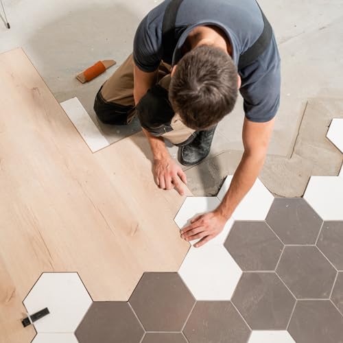 uxcell 1000Pcs Wall Floor Tile Plastic Y Type Spacers Tiling Tools 1.5mm 1/16 Inch Hexagon Tile Spacers for Ceramic Tiles Installation, White (Pack of 2) - size: 20.5x18x2mm/0.81"x0.71"x0.08"(L*W*H) (Pack of 2)