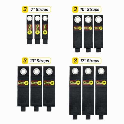 Heavy-Duty Wrap-It Storage Straps (Assorted 12 Pack) - size: Assorted 12-Pack