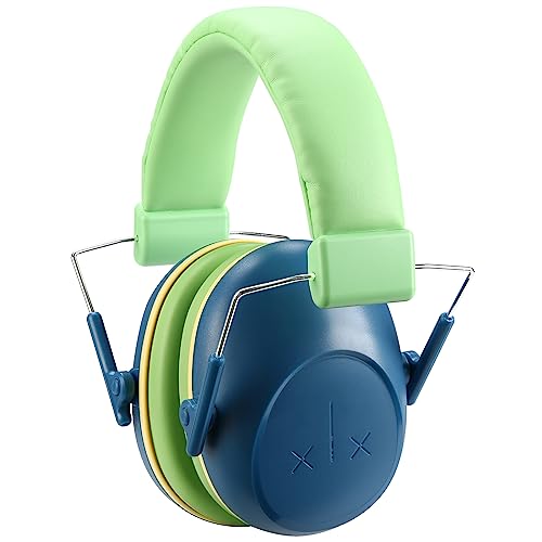 ProCase Kids Noise Cancelling Headphones Ear Hearing Protection, Navy - color: Navy