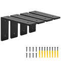 6"x 4"Shelf Brackets,L Shelf Brackets, die-cast Formation, Vertical Angle, Premium Alloy Metal Heavy Duty Shelf Bracket, high Strength Mounting Hardware Included, Corner Brace Joint,Pack of 4 - size: 6 inch x 4 inch die-cast