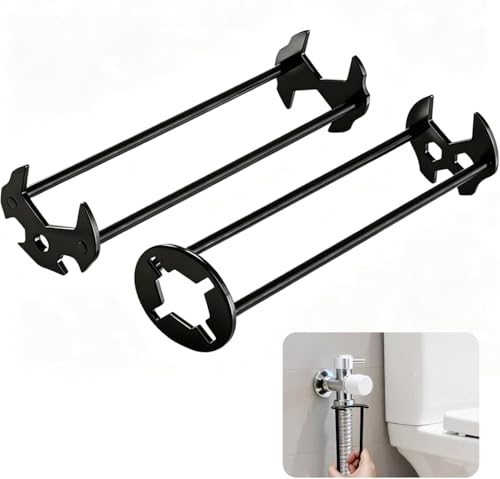 2 Pack Multifunctional Sink Wrench, Plumbing Tool for Tight Spaces, Faucet & Basin Installation Wrench for Kitchen and Bathroom