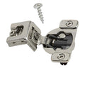DTC 1-1/4" Overlay Soft Close 105 Degree 2 Cam Press in Face Frame Concealed Cabinet Hinge 6-Way Adjustable E8Q115NH (10 Pack) - size: 1-1/4 Inch