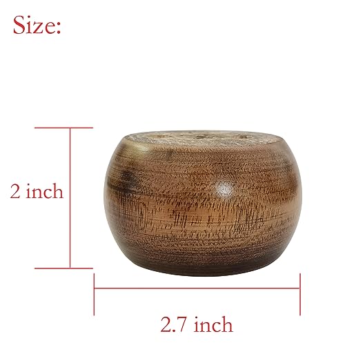 2 Inch Wood Sofa Furniture Legs Round Walnut Bun Feet 2 Inch Tall Legs Replacement for Sofa/Couch/Ottoman/Loveseat/Cabinet with Screw Set of 4 (Diameter: 2.7inch, Walnut) - color: Walnut, size: Diameter: 2.7inch