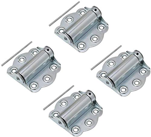 Litepak Adjustable Screen Door Hinge Professional Grade Hardware Self-Closing Easy Install (4 Pack, Zinc Plated) - color: Zinc Plated, size: 4 Pack