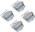 Litepak Adjustable Screen Door Hinge Professional Grade Hardware Self-Closing Easy Install (4 Pack, Zinc Plated) - color: Zinc Plated, size: 4 Pack