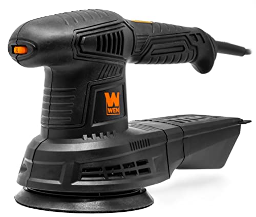 WEN 6305 3.7-Amp 5-Inch Variable Speed Random Orbit Rotary Sander, Black - size: Rotary Sander, Corded