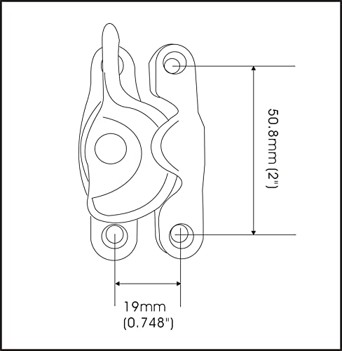 QCAA Forged Brass Sash Lock in Solid Brass, CTC 2", Satin Nickel Brushed US15, 2 Pack - color: Satin Nickel Brushed, size: 2 Pack