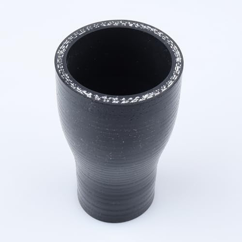 AC PERFORMANCE ID 1.5" to 1-1/8" Straight Silicone Hose Reducer Black - color: Black, size: ID 1.5" to 1-1/8" (38mm to 28mm)