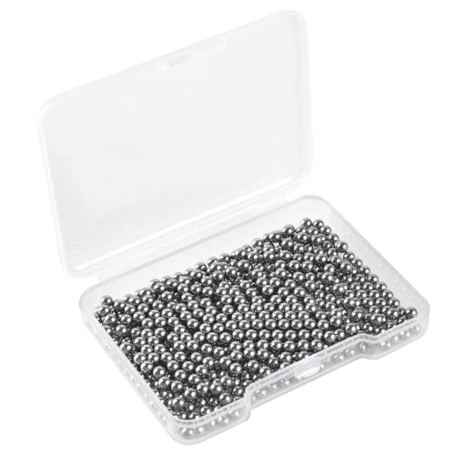 500PCS G25 Precision Chrome Steel Bearing Balls - 3mm Hardened Solid Balls for Bearings, DIY Projects, and Industrial Applications - Mirror Polished, High Hardness & Wear Resistant - size: 500 Pcs - 3mm, style: Stainless Steel