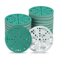 TUGUDET 6 Inch 49 Hole Wet Dry P180 Grit Sanding Discs - 50 Pack Box - color: 180 Grit, size: 6 Inch 49 Hole