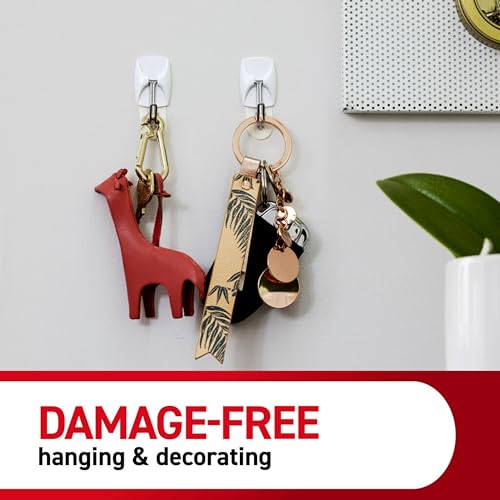 Command Small White Wire Hooks, 28 Hooks, 32 Strips