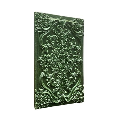 Decorative Light Switch Plate Covers Green Flower Elegant 3D Floral Embossed 1 Gang No Device Single Blank Outlet Covers Wall Plate Light Switch Cover Plate for Bedroom Home Decor - color: Green, size: No Blank 1-Gang/ 5 x 3 IN