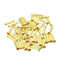 YOKIVE 50 Pcs Brass Ferrule Fittings, Compression Sleeves Ferrule Ring Assortment Kits, Great for Air Water Tubes (Brass Tone, 2.5mm OD) - size: 2.5mm
