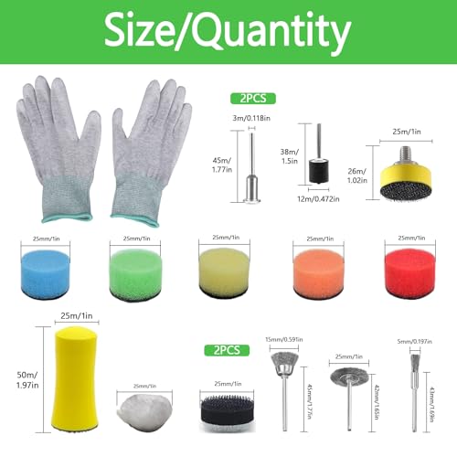 Wet Dry Sanding Discs and Drums Set, 332 Pieces, 1 Inch, 60-10000 Grit, Hook and Loop Sandpaper with Polishing Kit Shank Backing Pad,Polishing Pads and Interface Pad for Rotary Tool Resin Wood Jewelry