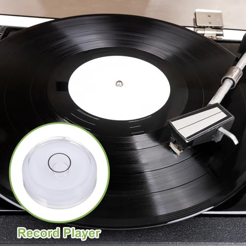 PATIKIL 10pcs Round Bubble Level 30x10mm Mini Circular Bullseye Spirit Levels Measuring Layout Tools for Leveling Camera Tripod Telescope Workshop Turntable Pictures Frame, White