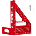 Mini 3D Multi-Angle Measuring Ruler 4.7"x3.54" for Woodworking DIY