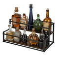 QTLCOHD 2 Tier Liquor Bottle Display Shelf
