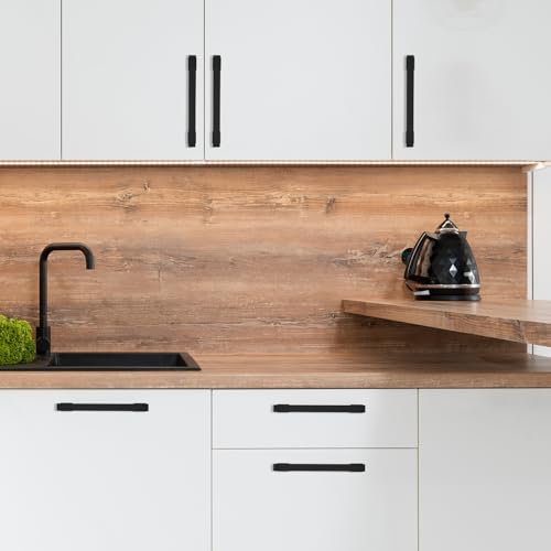 COTYKILEY 10 Pack 7.5 Inch(192mm) Matte Black Cabinet Handles Black Kitchen Cabinet Pulls Cabinet Door Handles Kitchen Cabinet Hardware - color: Matte Black, size: 7.5" Hole Center（192MM）