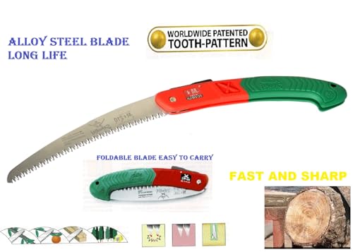 Samurai KISI FC-210-LH / 8-1/4" (21cm) Folding Curved Blade Saw Made in Japan