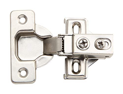 6 Pack - Silverline Hardware Face Frame Quiet Soft Close Cabinet Door Hinges, 1/2 Inch Overlay, with Built-in Metal Dampers, Strong Heavy Duty Steel for Kitchen Bathroom
