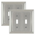 Metal Wall Plate for Electrical Outlets, Applicable to Double Toggle - size: Double Toggle