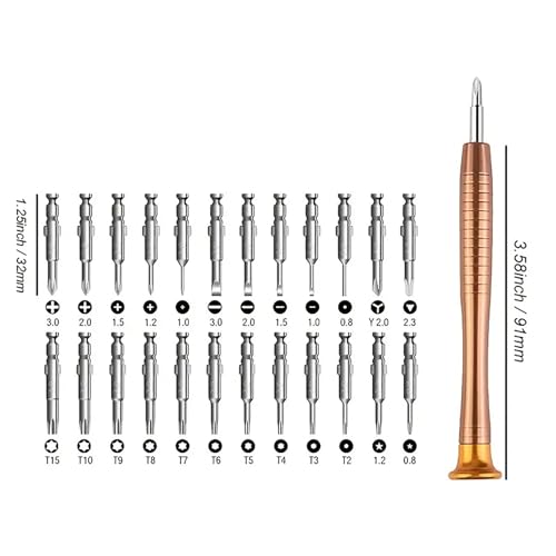 25-in-1 Screwdriver Set Mini Precision Screwdriver Set,Multi-Function Repair Tool Kit for Phone Laptop Glasses Electronics Watches Household Home Repair Tool - color: Style 1