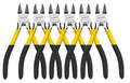 BOOSDEN Wire Cutter 6.5 inch Cutting Pliers Diagonal Cutter Snipper 6 Pack - size: 6.5"- 6 Pack