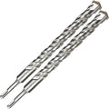 2-Pack SDS Plus Masonry Drill Bits 1Inch x 12 Inch Long Rotary Hammer Drill Bits Carbide Tipped for Concrete Brick Cement Stone Block. - size: 2 Pcs 1", style: 12"