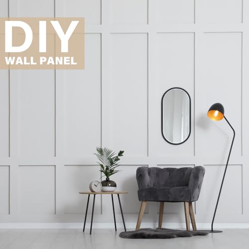 Weysat 1 Set Board and Batten Wall Panel Wainscoting Panel 94.5 X 47.2 Inch - size: 94.5"L x 47.2"W