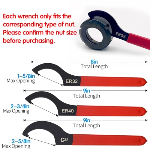 6pcs Coilover Spanner Wrench Set, C-Shape Shock Spanner Hook Wrench Tools - color: 6pcs