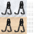 HUHOLE 4 Pack Wall Mount Garage Storage Hooks - style: Garage Hook 4 PC