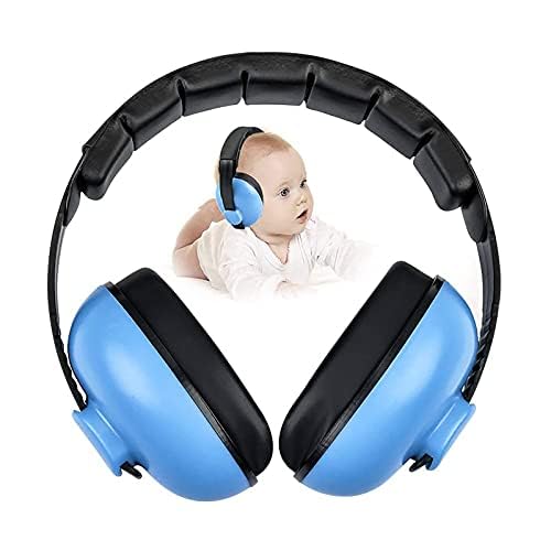Noise Cancelling Headphones for Kids, Babies Ear Protection Earmuffs Noise Reduction for 0-3 Years Babies, Toddlers, Infant (Blue) - color: Blue