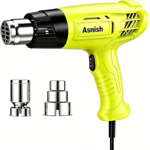 Asnish Heat Gun 1500W, Hot Air Gun Kit Dual Temperature Settings 572℉~932℉