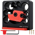Dowel Maker Jig Kit, Imperial 5/16-3/4 inch Carbide Inserts Dowel Maker, 8 Holes Adjustable Dowel Cutter Plate, Aluminum Alloy Electric Drill Milling Dowel Round Rod Auxiliary Tool (6 Pcs) - color: 6 Pcs
