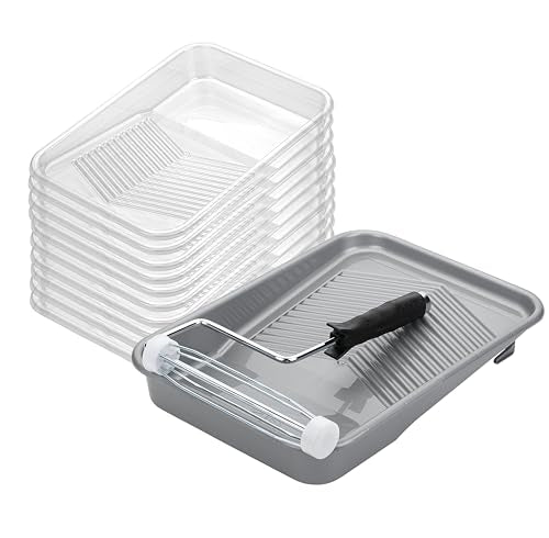 Bates- Paint Tray Set, 9 Inch, 12 pcs, Paint Roller Tray - size: 12 pcs