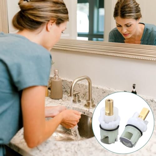 RP25513 Faucet Cartridge for Delta Two Handle Faucet Repair Kit, Faucet Leak Repair Kit with Cartridge RP4993 Seats Springs (4 Pack) - color: 4 Pack