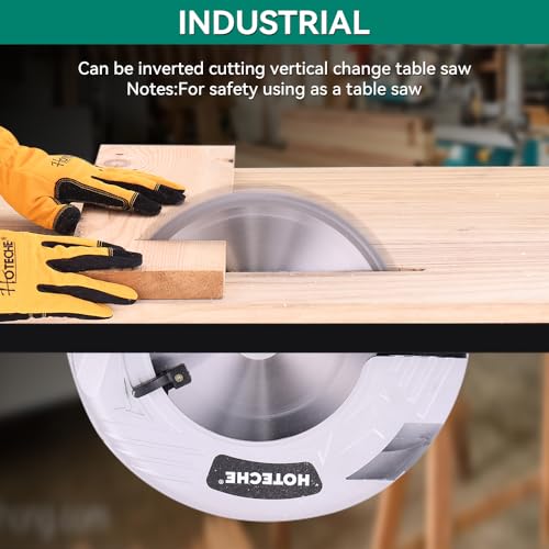 Hoteche 12-Inch Circular Saw 4-HP Compact Portable Table Saw with Saw Blade for Desktop Use - size: 12-Inch 2800W