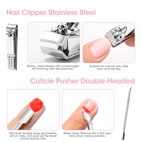 Gellen Nail Care Kit with 10PCS Manicure Tools: Nail Strengthener Sakura - color: Cherry Blossom Scent