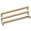 Goldenwarm 25 Pack 10 Inch Champagne Bronze Cabinet Pulls Square Handles - color: Champagne Bronze, size: 10in Hole Centers