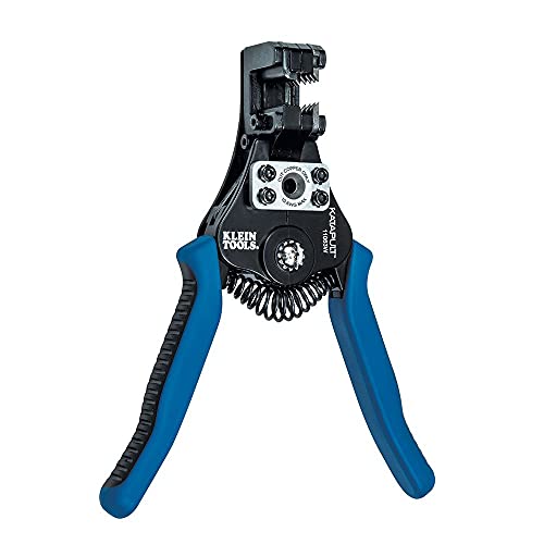 Klein Tools 2005N Wire Cutter, Stripper, Crimper Tool, Strips 10-18 AWG Stranded & 11063W Wire Cutter/Wire Stripper, Heavy Duty Automatic Wire Stripper Tool