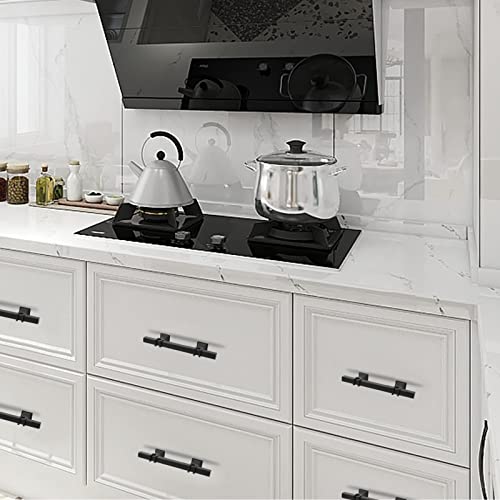 10 Pack 3 Inch Black Cabinet Handles Matte Black Cabinet Pulls, Square Kitchen Cabinet Handles Dresser Drawer Pulls Kitchen Cabinet Hardware - color: Black, size: 3 inch (76mm) Hole Center Pull