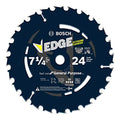 BOSCH DCB724 7-1/4 in. 24 Tooth Edge Circular Saw Blade Brute Carbide for Applications in Framing - size: 7-1/4" Diameter, style: 24 Teeth