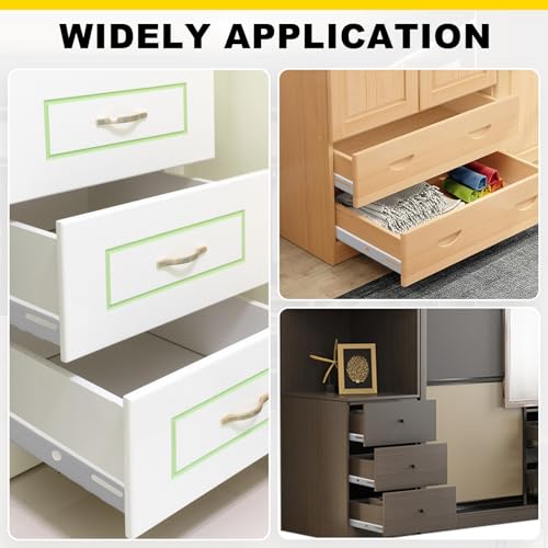 Litoexpe 1 Pair 12" Drawer Slides with Screws - size: 12 Inch