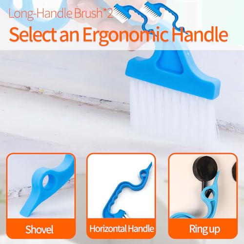 19 Pcs Small Crevice Cleaning Brush Set, Groove Gap Cleaning Tool for Cleaning Kitchen, Bathroom, Corner, Sink, Door, Blinds, Faucets, Window Track,Cup - size: 19 PCS