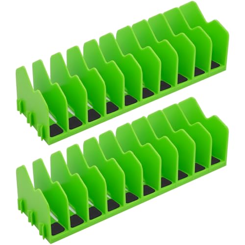 Pliers Organizer, 2-Pack 20-Slot Expandable Tool Rack, Green - color: Green, size: 2Pack