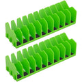 Pliers Organizer, 2-Pack 20-Slot Expandable Tool Rack, Green - color: Green, size: 2Pack