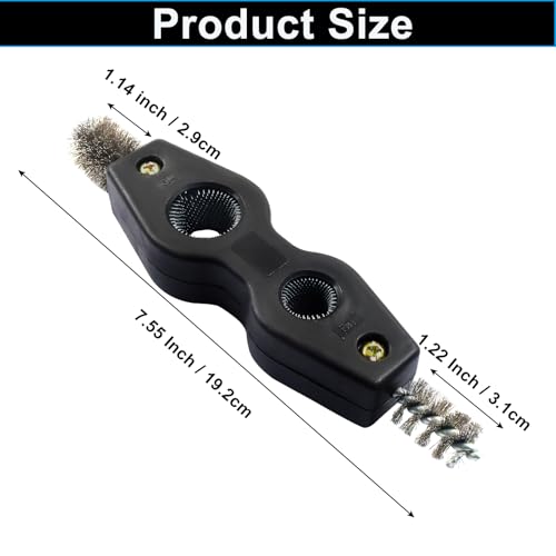 Hitefu 4-in-1 Copper Pipe Cleaner, Black - color: Black