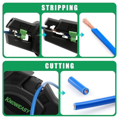 Knoweasy Wire Stripper and Cutter, 24-12 AWG - style: D5